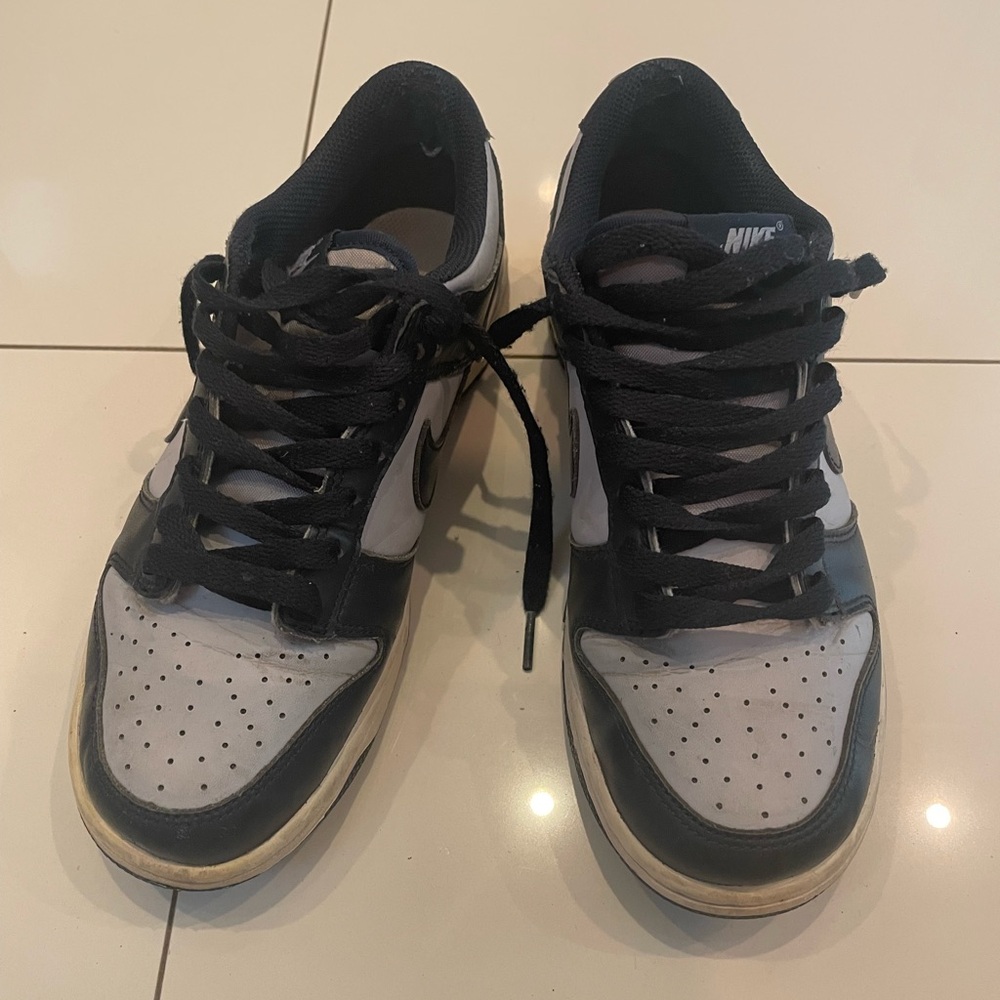 Nike Dual-Tone Black and Gray Shoes. Georgetown Jordans